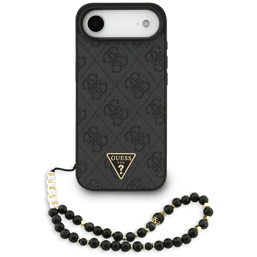 Guess 4G Strap Triangle Logo MagSafe Case for iPhone 17 Air - Black_0