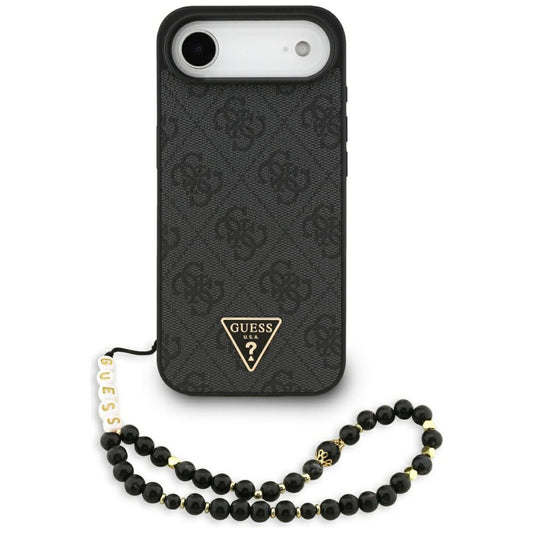 Guess 4G Strap Triangle Logo MagSafe Case for iPhone 17 Air - Black_0