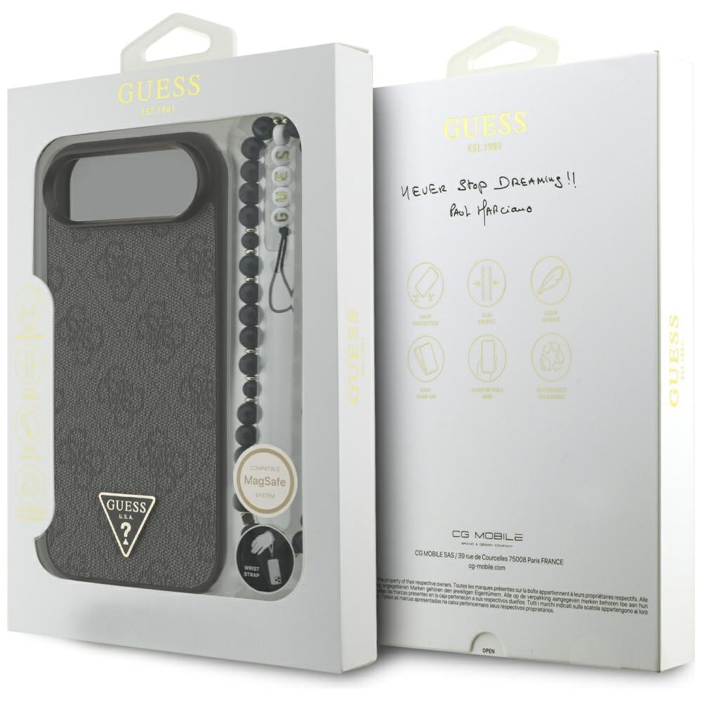 Guess 4G Strap Triangle Logo MagSafe Case for iPhone 17 Air - Black_7