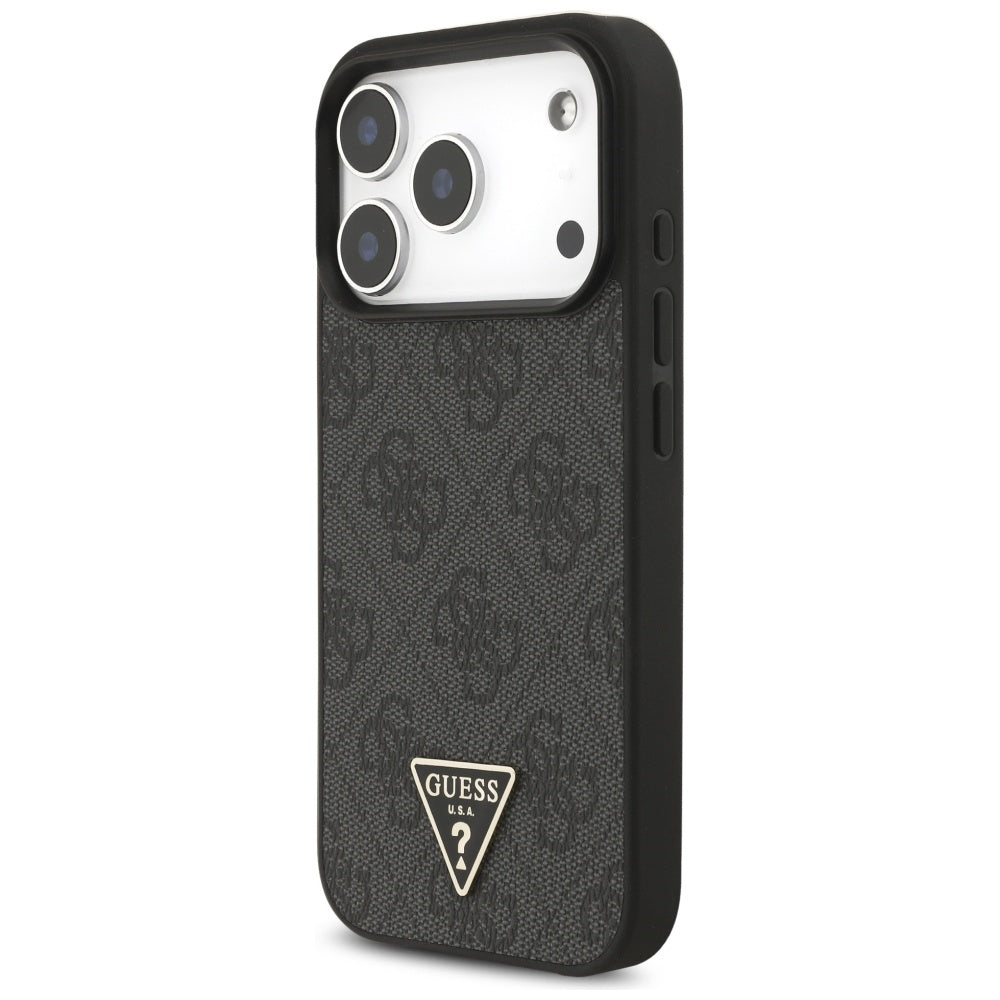 Guess 4G Strap Triangle Logo MagSafe case for iPhone 17 Pro - black_2