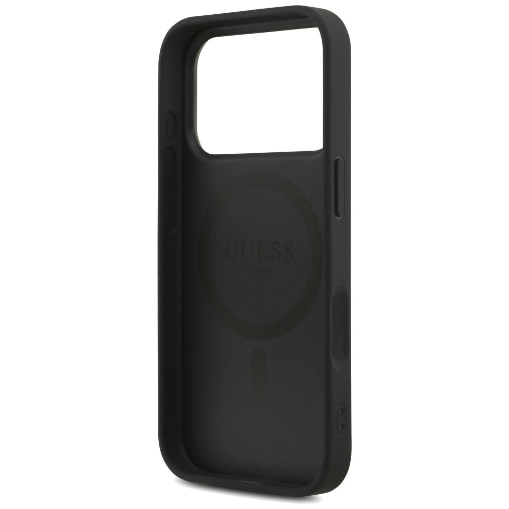 Guess 4G Strap Triangle Logo MagSafe case for iPhone 17 Pro - black_6