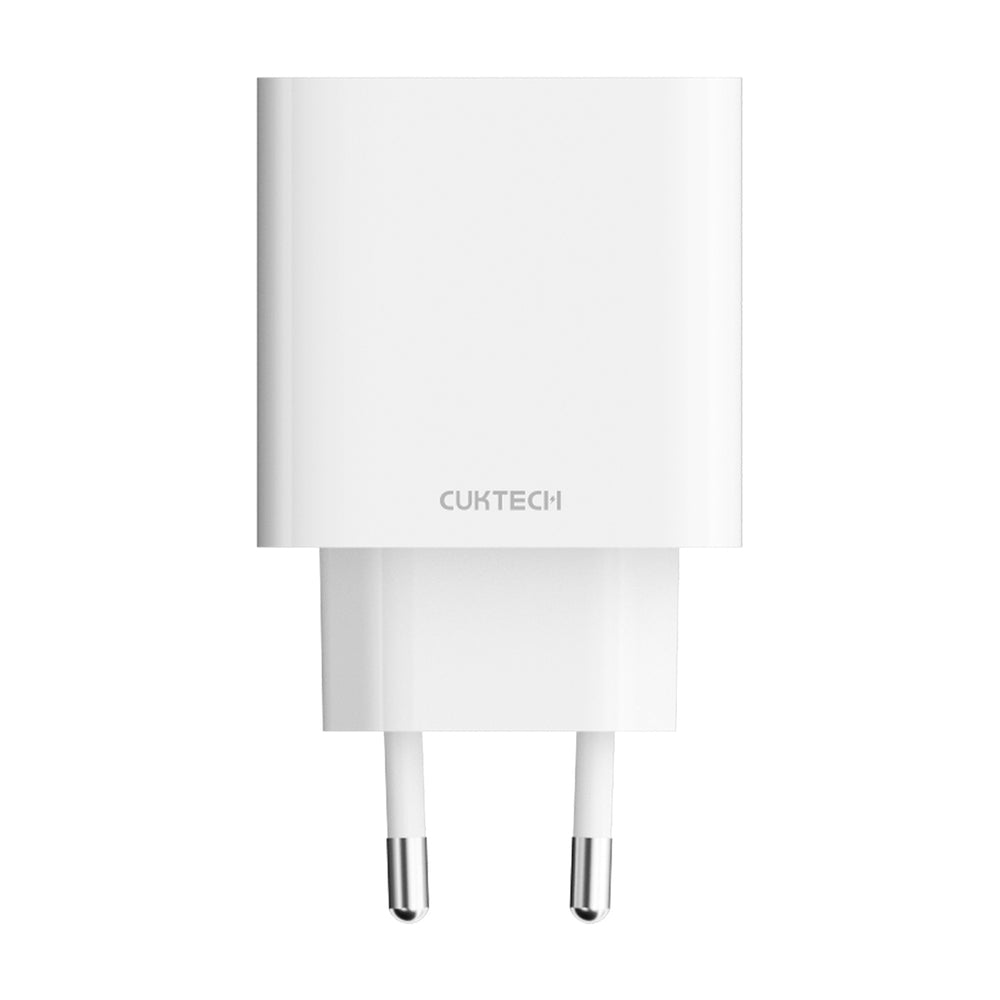 Cuktech A19 30W USB-A + USB-C Wall Charger - White_0