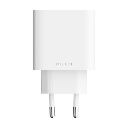 Cuktech A19 30W USB-A + USB-C Wall Charger - White_0
