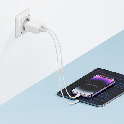 Cuktech A19 30W USB-A + USB-C Wall Charger - White_2
