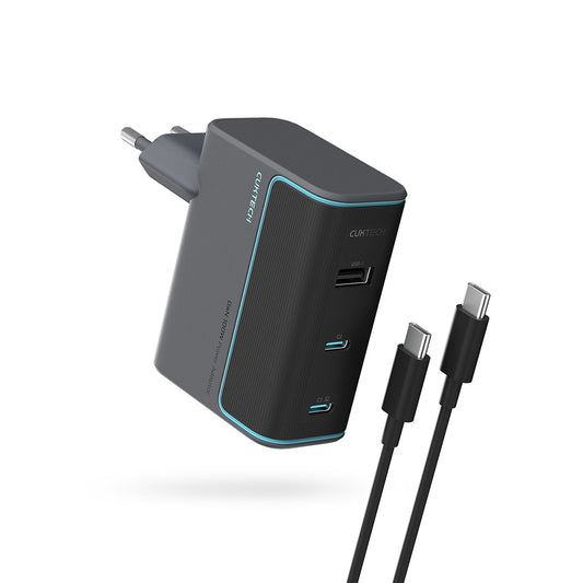 CUKTECH GaN Charger 100W 2C1A (with cable) -Grey Color_0
