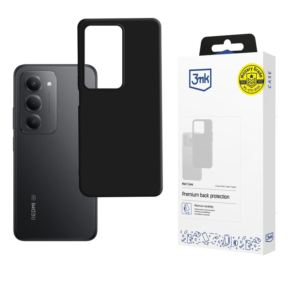 3mk Matt Case for Xiaomi Redmi 15 5G - black_0