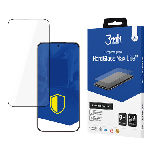 3mk HardGlass Max Lite Black Tempered Glass for Xiaomi 15T 5G_0