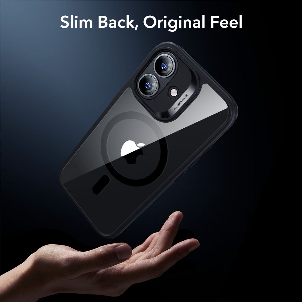 ESR Classic Hybrid MagSafe + Tempered Glass Set for iPhone 17 - Clear Black_7