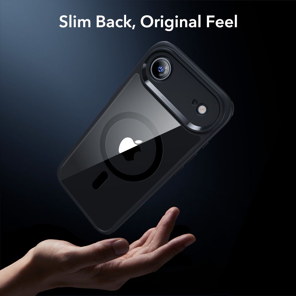 ESR Classic Hybrid MagSafe + Tempered Glass Set for iPhone 17 Air - Clear Black_7