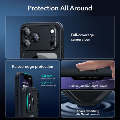 ESR Classic Hybrid MagSafe + Tempered Glass Set for iPhone 17 Pro - Clear Black_2