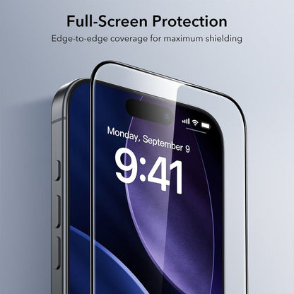 ESR UltraFit Tempered Glass 2-pack for iPhone 16 Pro / 17 - transparent_4