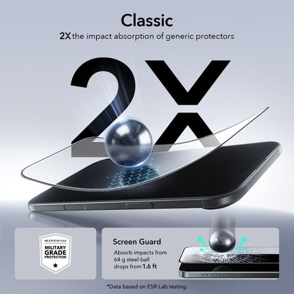 ESR UltraFit Tempered Glass 2-pack for iPhone 17 Air - transparent_3
