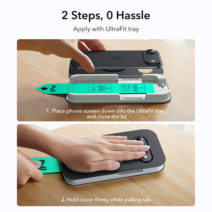 ESR UltraFit Tempered Glass 2-pack for iPhone 17 Air - transparent_7