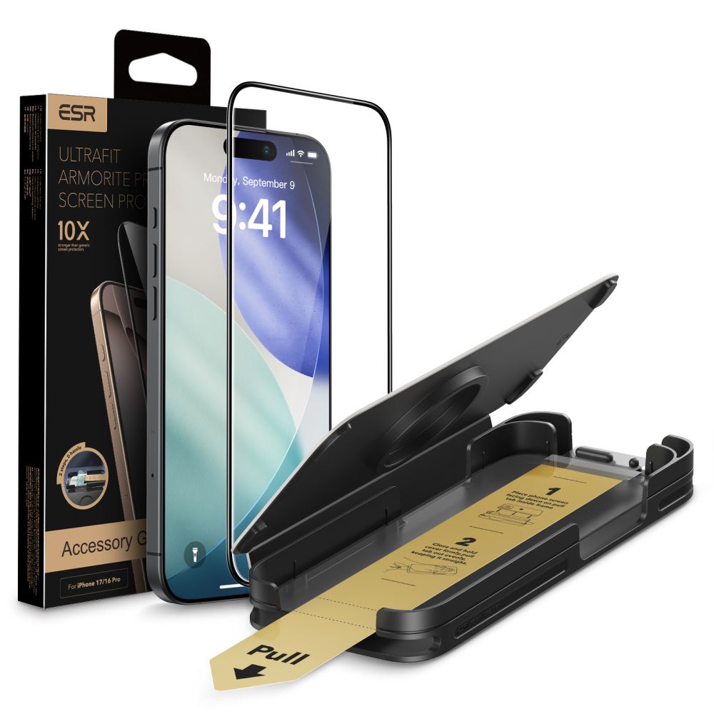 ESR UltraFit Armorite Pro Tempered Glass for iPhone 16 Pro / 17 - Transparent_0