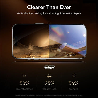 ESR UltraFit Armorite Pro Tempered Glass for iPhone 16 Pro / 17 - Transparent_5