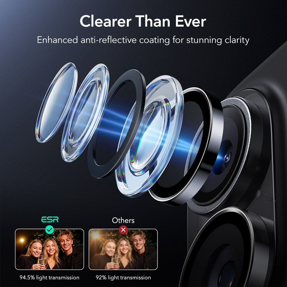 ESR Armorite Camera Cover for iPhone 16 / 16 Plus / 17 - Black_4