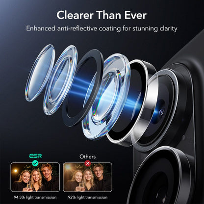 ESR Armorite Camera Cover for iPhone 16 / 16 Plus / 17 - Transparent_5