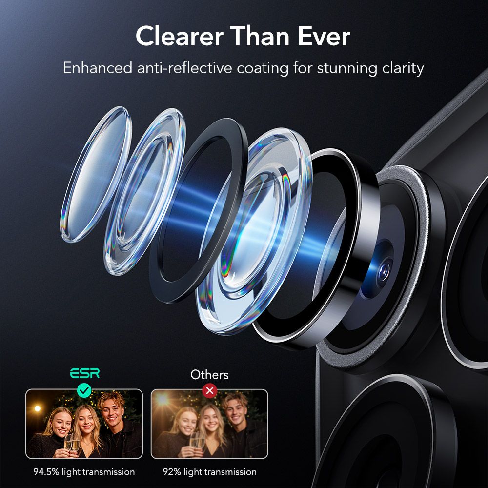 ESR Armorite Camera Protector for iPhone 14 Pro / Pro Max / 15 Pro / Pro Max / 16 Pro / Pro Max / 17 Pro / Pro Max - Black_5
