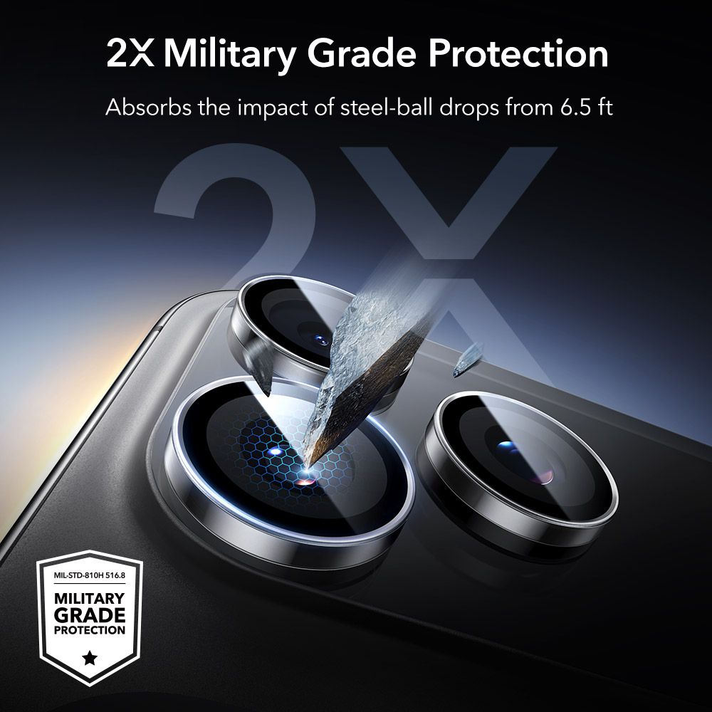 ESR Armorite Camera Protector for iPhone 14 Pro / Pro Max / 15 Pro / Pro Max / 16 Pro / Pro Max / 17 Pro / Pro Max - Clear_4