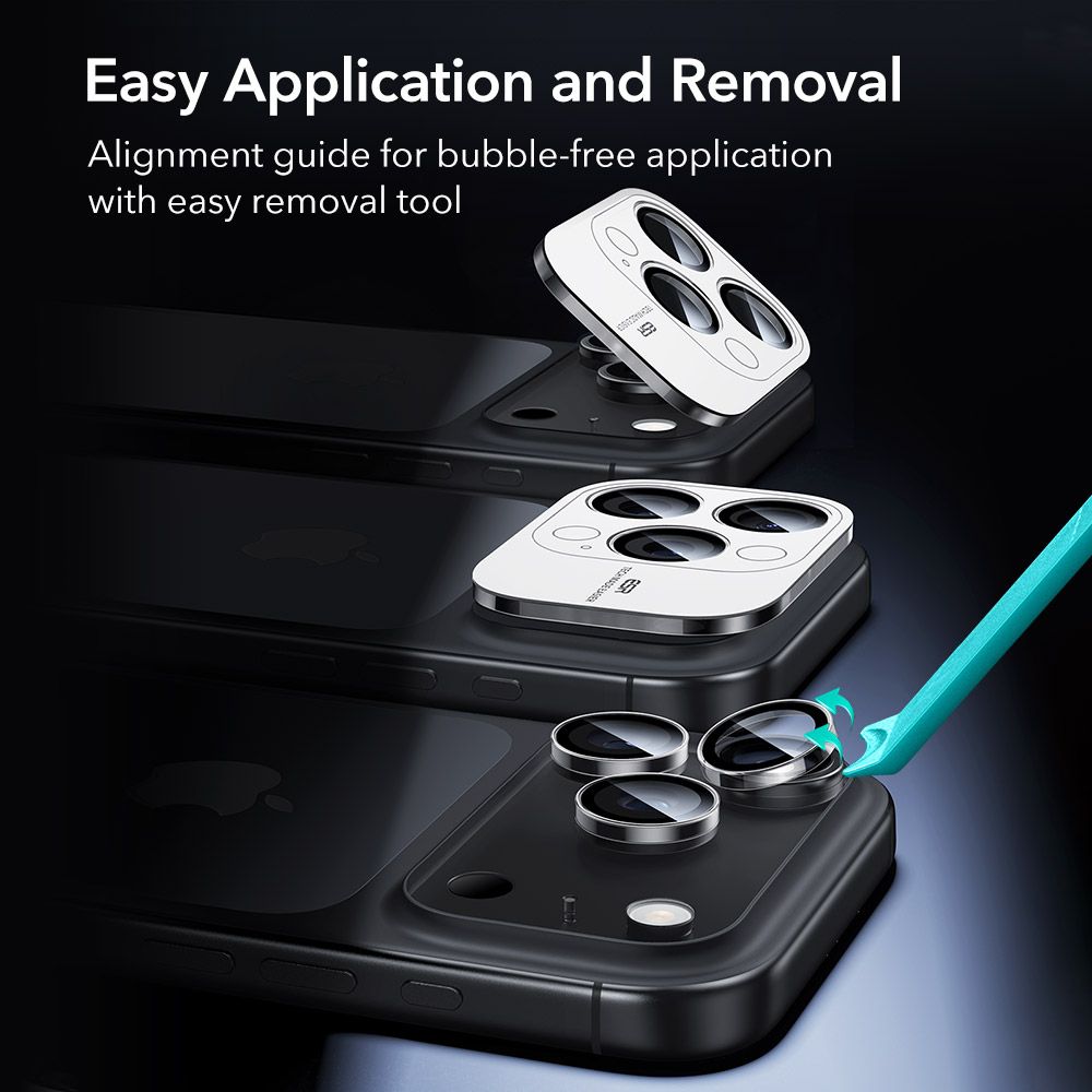 ESR Armorite Camera Protector for iPhone 14 Pro / Pro Max / 15 Pro / Pro Max / 16 Pro / Pro Max / 17 Pro / Pro Max - Clear_7