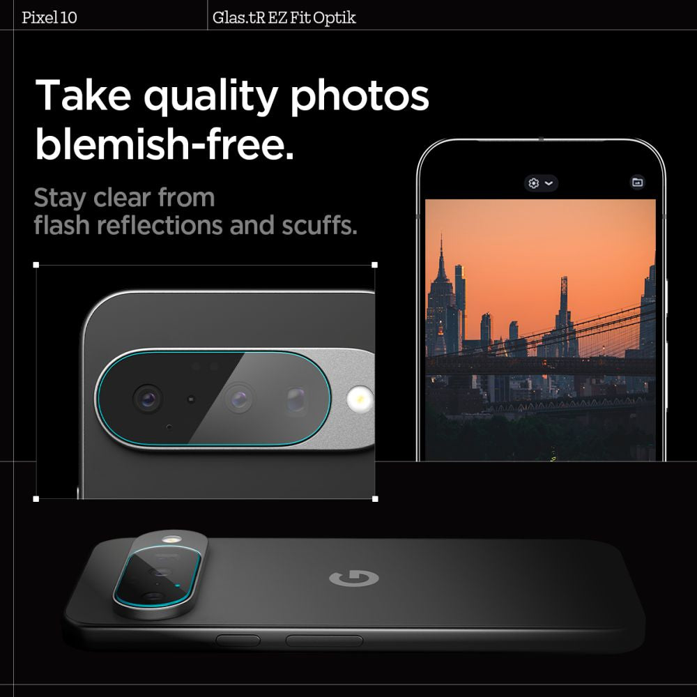 Spigen Optik Glas.tR Camera Protector 2-pack for Google Pixel 10 - Transparent_12