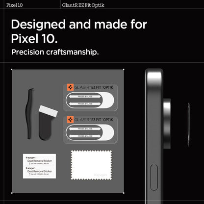 Spigen Optik Glas.tR Camera Protector 2-pack for Google Pixel 10 - Transparent_13