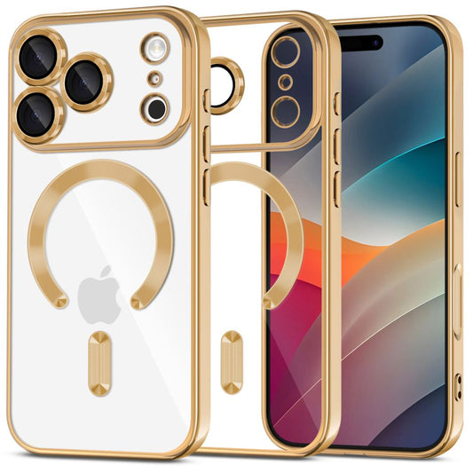 Tech-Protect MagFlex MagSafe Case for iPhone 17 Pro Max - Transparent Gold_0