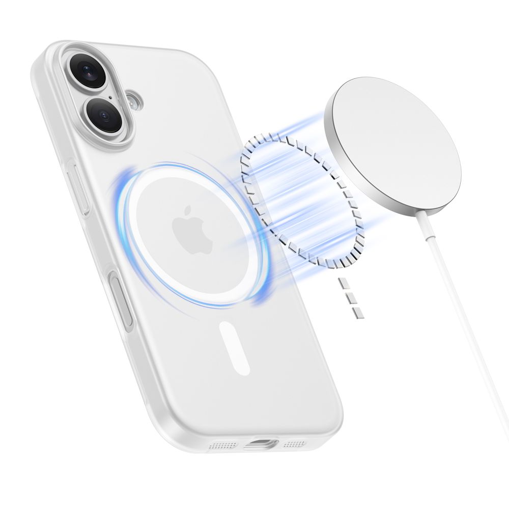Tech-Protect MagSlim MagSafe case for iPhone 17 - matte white_1