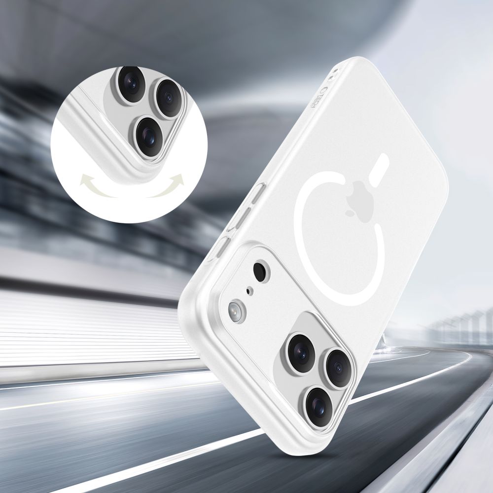 Tech-Protect MagSlim MagSafe Case for iPhone 17 Pro - Matte White_4