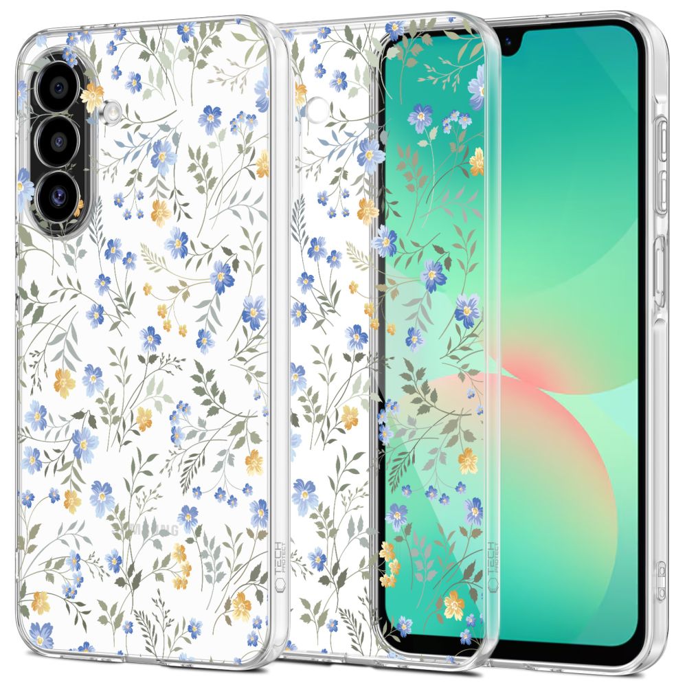 Tech-Protect FlexAir+ Case for Samsung Galaxy A17 4G / 5G - Daisies with Leaves_0