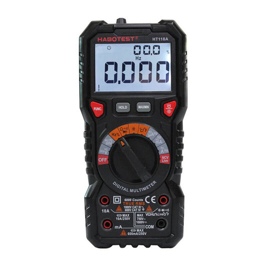 Digital Multimeter with Flashlight Habotest HT118A, True RMS, NCV_0