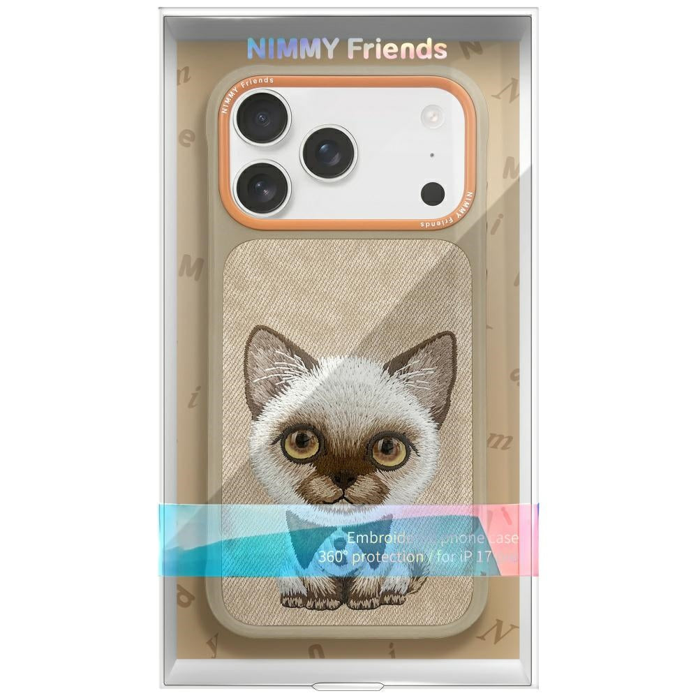 Nimmy Big Eyed Pet 2.0 Cat case for iPhone 17 - beige_1