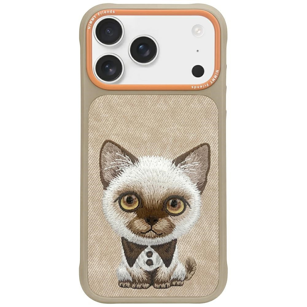 Nimmy Big Eyed Pet 2.0 Cat Case for iPhone 17 Pro Max - Beige_0