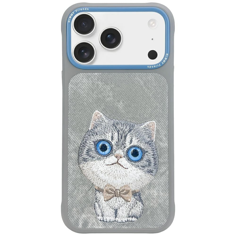Nimmy Big Eyed Pet 2.0 Cat Case for iPhone 17 - Gray_0