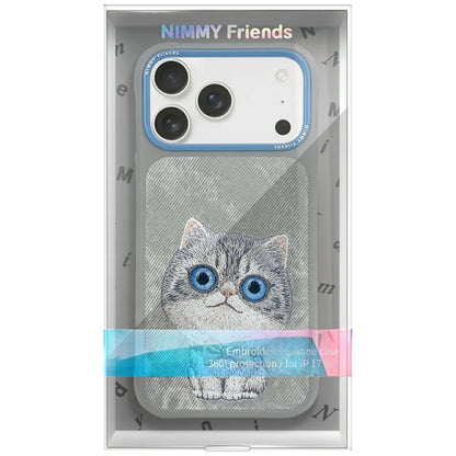 Nimmy Big Eyed Pet 2.0 Cat Case for iPhone 17 - Gray_1