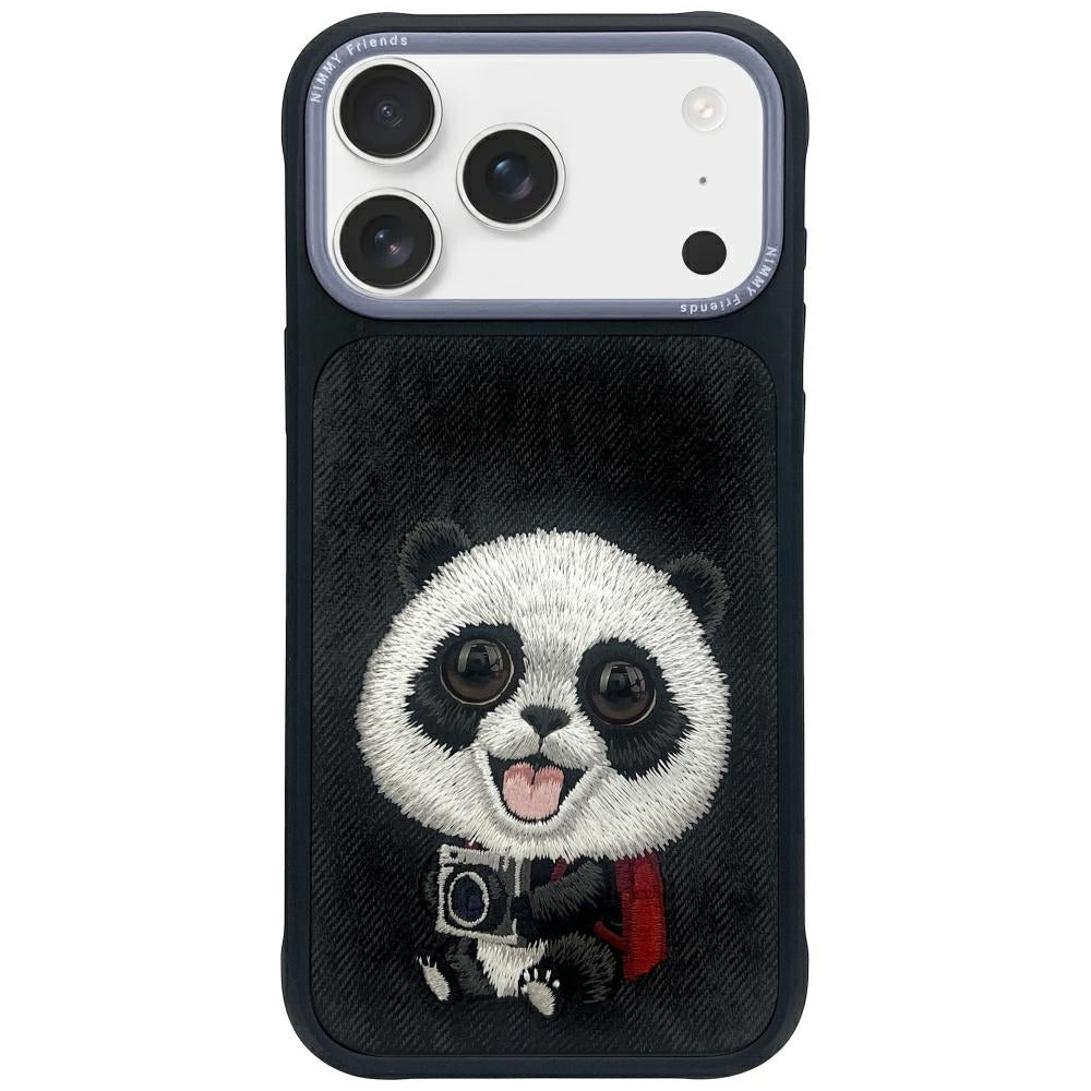 Nimmy Big Eyed Pet 2.0 Panda Case for iPhone 17 Pro Max - Black_0