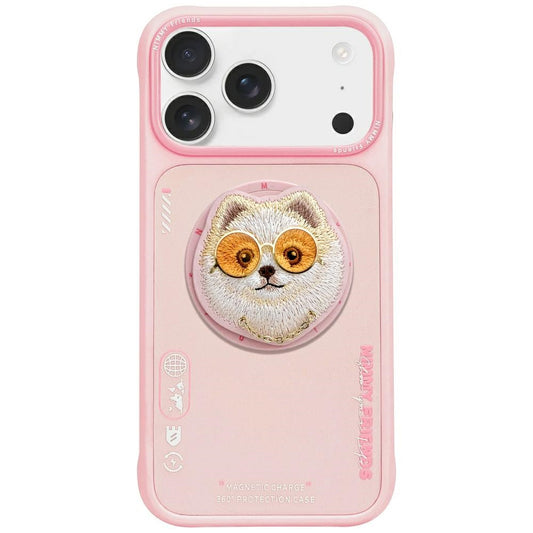 Nimmy Glasses Cool Dog MagSafe Case for iPhone 17 - Pink_0