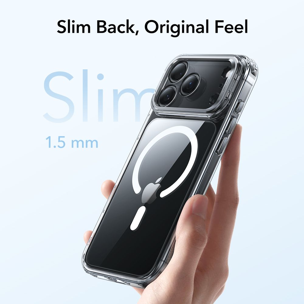 ESR Classic Hybrid Kickstand MagSafe Case for iPhone 17 Pro Max - Clear_4