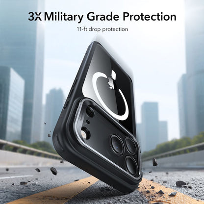 ESR Classic Hybrid Kickstand MagSafe Case for iPhone 17 Pro Max - Clear Black_5