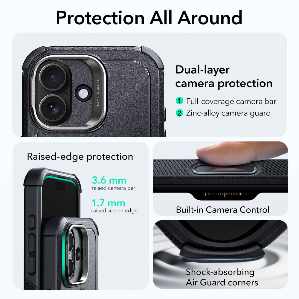 ESR Cyber ​​Kickstand MagSafe Case for iPhone 17 - Black_1