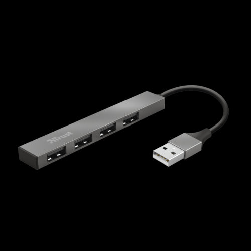HALYX HUB MINI USB-A 2.0 A 4 PORTE USB-A 2.0 - ALLUMINIO_0