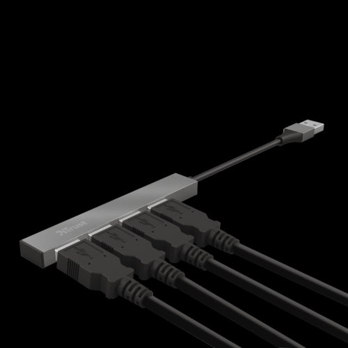 HALYX HUB MINI USB-A 2.0 A 4 PORTE USB-A 2.0 - ALLUMINIO_3