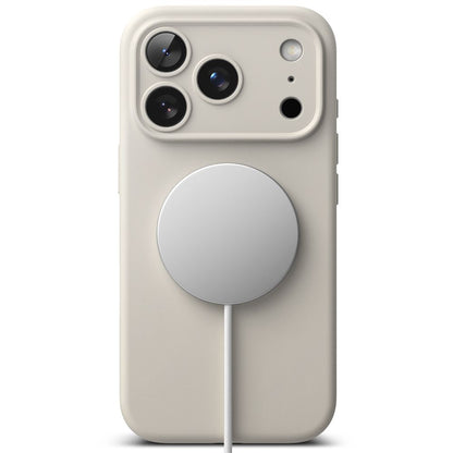 Ringke Silicone Magnetic MagSafe Case for iPhone 17 Pro Max - Beige_4