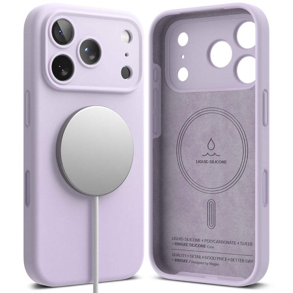 Ringke Silicone Magnetic MagSafe Case for iPhone 17 Pro Max - Purple_1