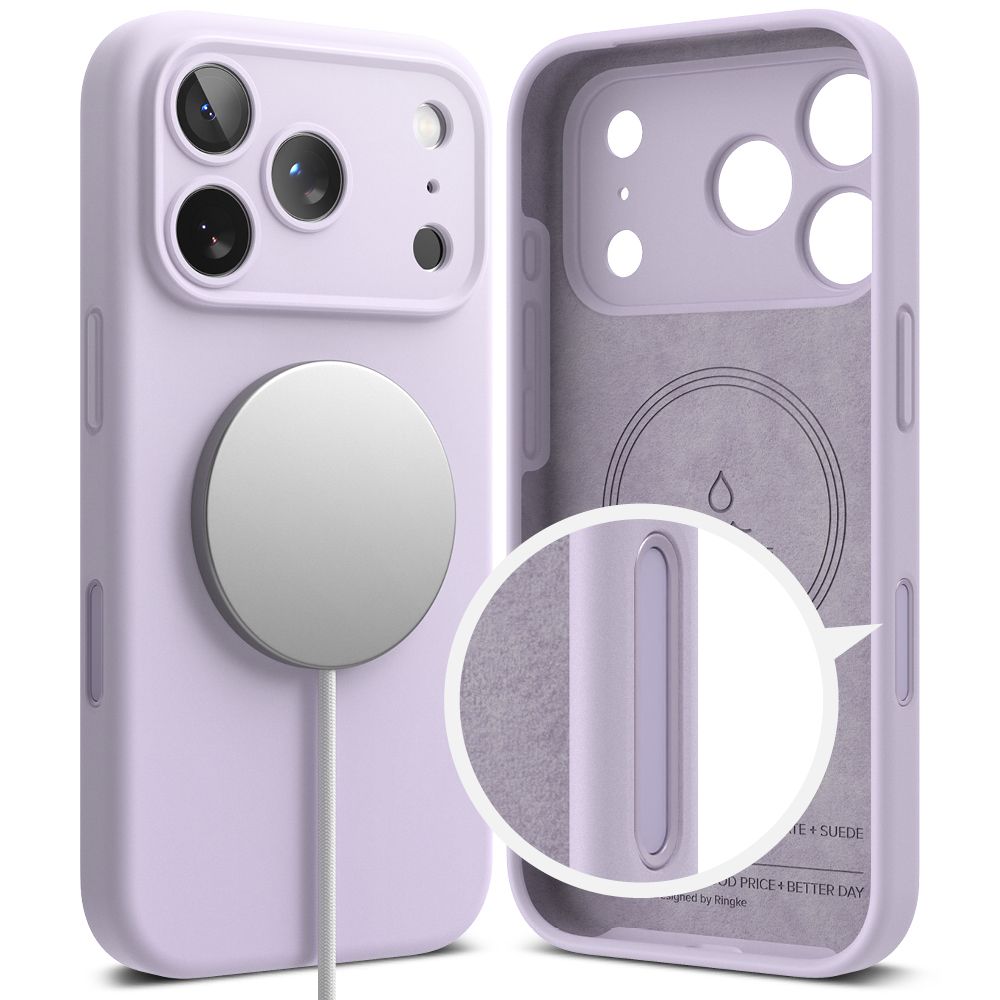 Ringke Silicone Magnetic MagSafe Case for iPhone 17 Pro Max - Purple_2