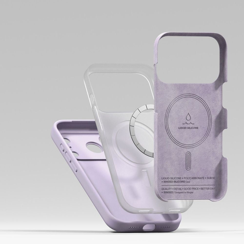 Ringke Silicone Magnetic MagSafe Case for iPhone 17 Pro Max - Purple_5