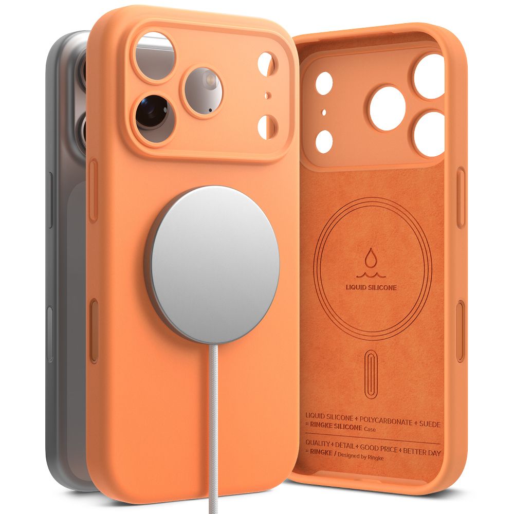 Ringke Silicone Magnetic MagSafe Case for iPhone 17 Pro Max - Orange_0