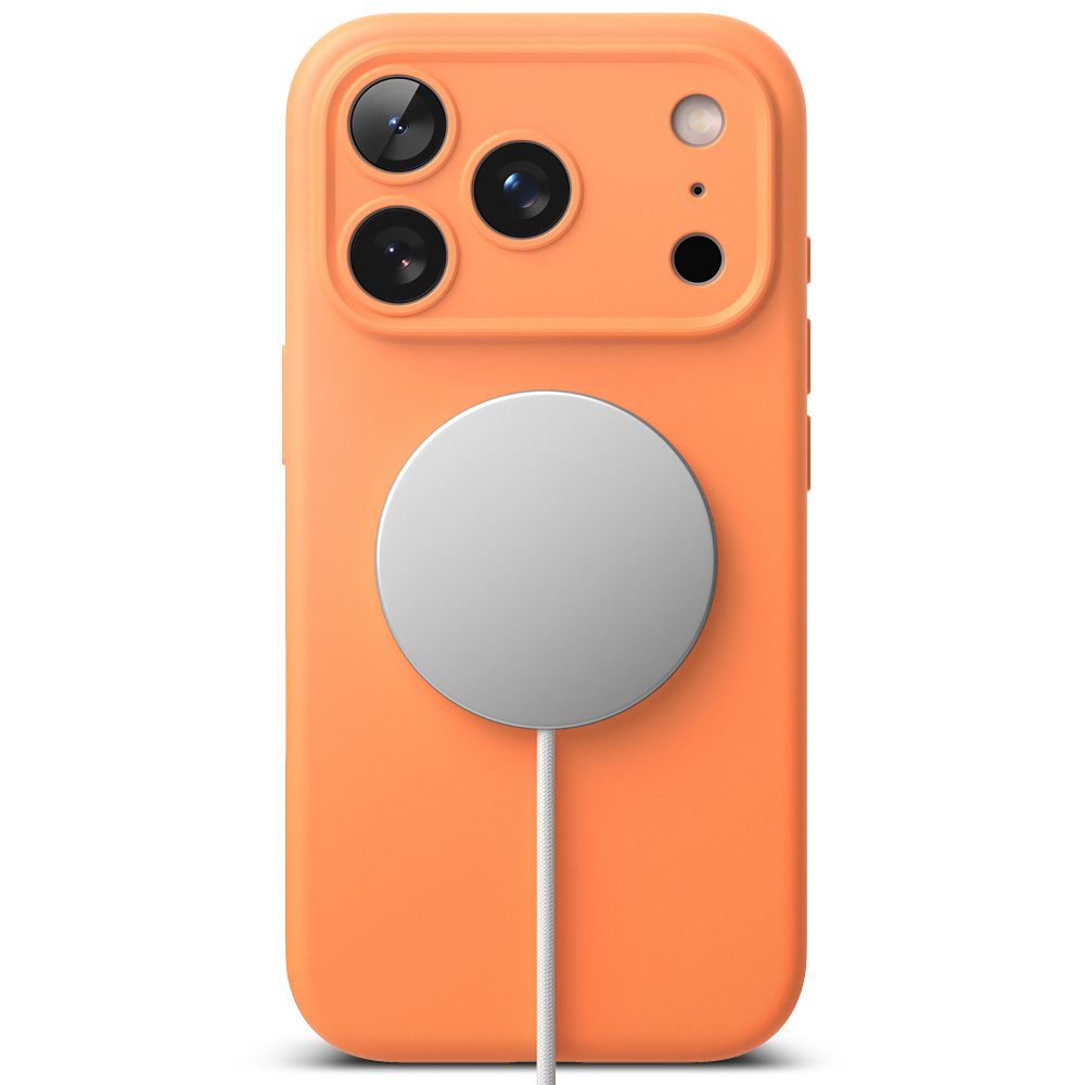 Ringke Silicone Magnetic MagSafe Case for iPhone 17 Pro Max - Orange_4