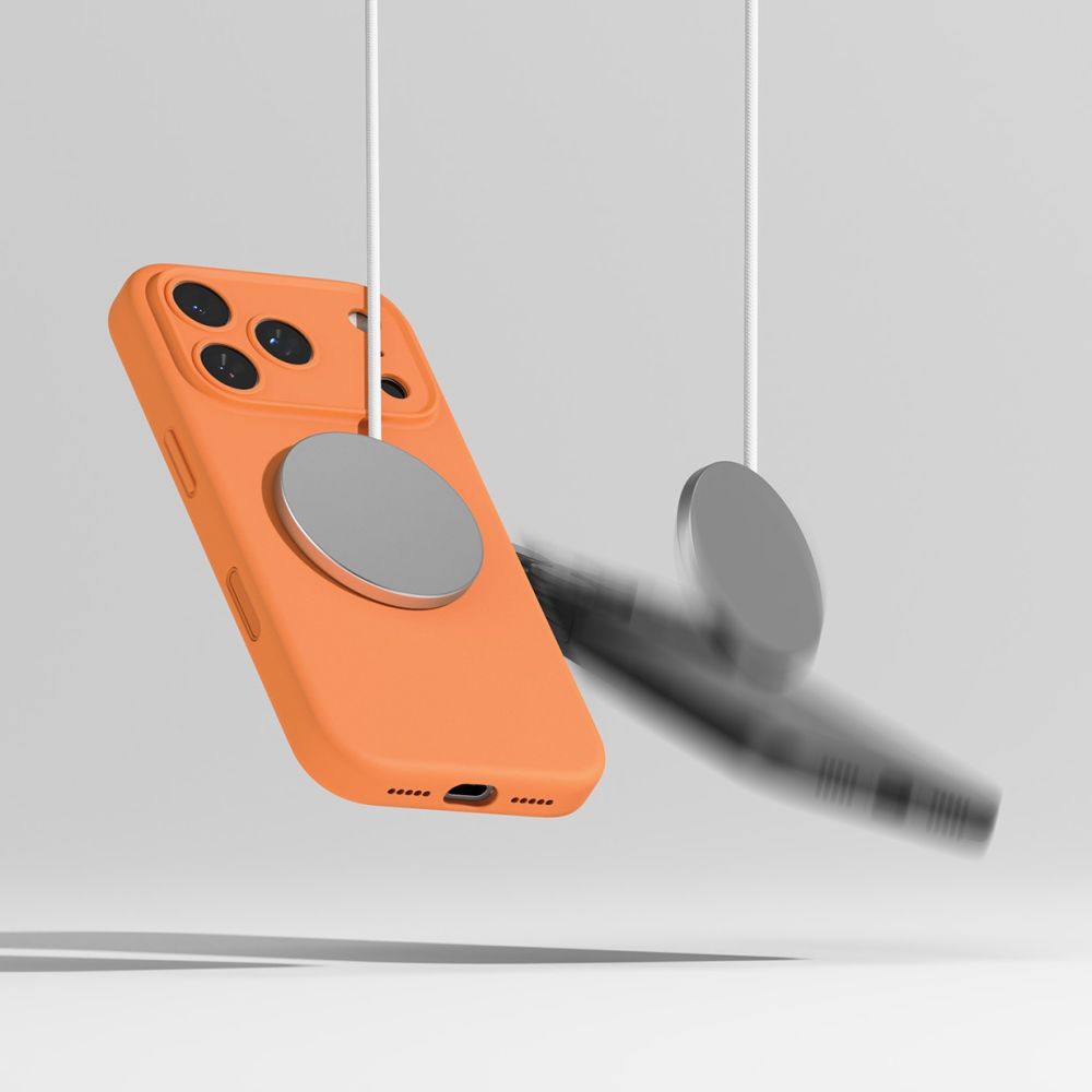 Ringke Silicone Magnetic MagSafe Case for iPhone 17 Pro Max - Orange_7