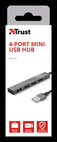HALYX HUB MINI USB-A 2.0 A 4 PORTE USB-A 2.0 - ALLUMINIO_7